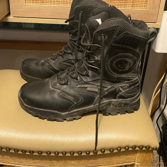 Men's thorogood Black Leather boots - Picture 4 of 4